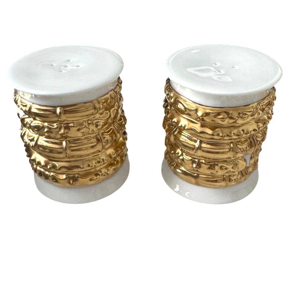 NIB Katy Briscoe Bangles Bone China ‎ Salt & Pepper Shakers